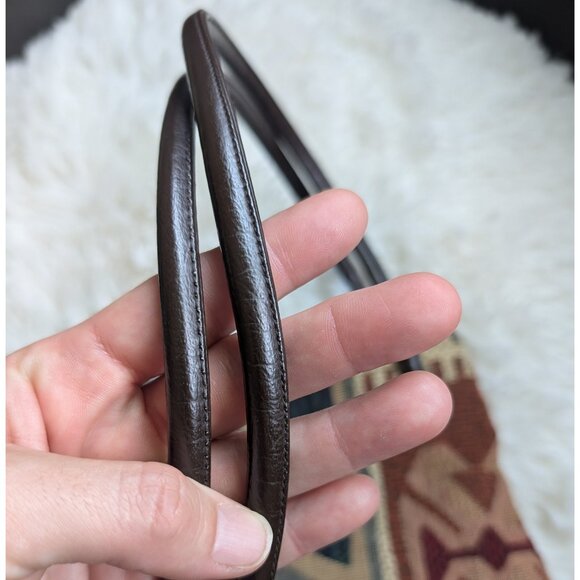 Nine West, Vintage Tapestry Shoulder Bag – 90s Y2K Boho Aztec Style - Picture 9 of 12